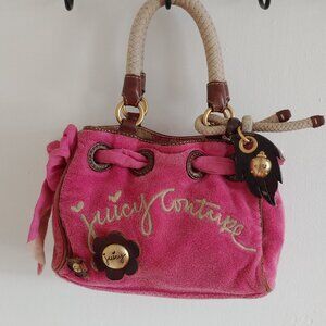 Vintage Juicy Couture MINI Daydreamer Bag Tote Purse Pink Lady Bug Handbag Y2K
